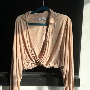 Urban Outfitters Cropped Wrap Blouse